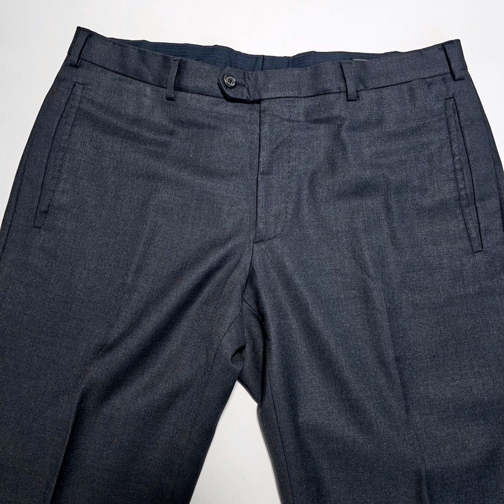 Prada Men Charcoal Wool Blend Dress Pants Trousers Made in Italy IT 50R 35x29 - Picture 5 of 11